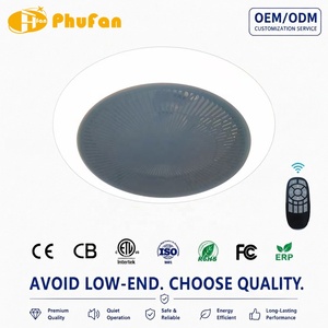 Low Noise Enclosed Ceiling Fan Equipped With Dimmable LED Lighting Remote Controlled Household <strong>Ventilation</strong> <strong>Lamp</strong> for Bedroom - Product Image 1