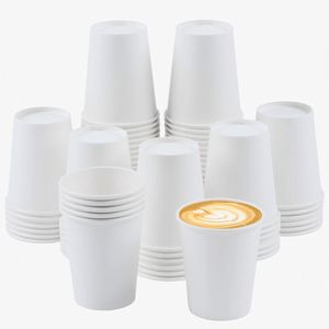 Custom Print Biodegradable Eco-Friendly Cardboard Paper Coffee <b>Cups</b> <b>Disposable</b> Coffee Paper <b>Cup</b> Lid Single Wall Bubble Tea Hot - Product Image 1