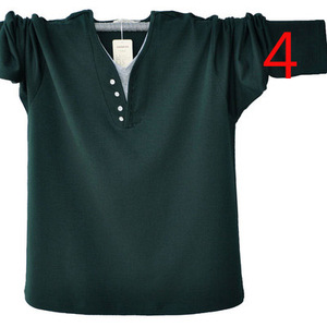 Herbst 5620 Langarm-T-Shirt Herren Vater mittleren Alters mit Revers und Dünger zur Erhöhung des Shirt-T-Shirts - Product Image 4
