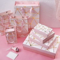 Boîte de cosmétiques personnalisée avec logo de mode, gloss à lèvres, rouge à lèvres, huile essentielle, sérum, parfum, couvercle et base, boîte cadeau rose, ensemble de boîtes d'emballage