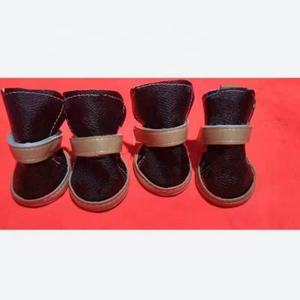 उच्च अंत डिजाइनर पिल्ला जूते <span class=keywords><strong>4</strong></span> <span class=keywords><strong>pcs</strong></span>/सेट लक्जरी पालतू कुत्ते के जूते वाटरप्रूफ पु मुद्रित फैशनेबल कुत्ते जूते थोक - Product Image 2