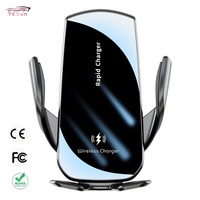 Chargeur Voiture Sans Fil Recharge Rapide pour iPhone Samsung Support Téléphone Voiture 2024 15W Ventilation Induction Gravité Support Téléphone Voiture