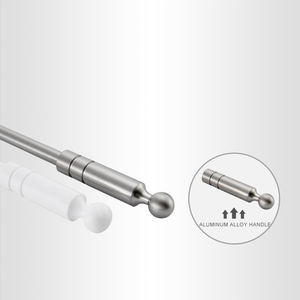 Palo de cortina de hierro barato 8mm/10mm/12mm de acero inoxidable de Metal personalizado único moderno Barra de Metal accesorios de cortina postes de Metal - Product Image 3