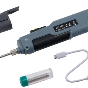 Zhongdi ZD-20E Wood Burning Kit 8W Repair Pen Soldering Iron Dual Battery Powered Electric Solder Iron Rework Station