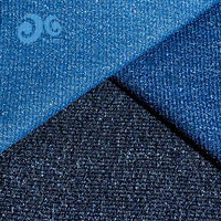 Tissu denim jacquard Snow Fleck Nep 1035W-8, tissu en coton texturé, en stock pour les manteaux et pantalons décontractés pour hommes et femmes