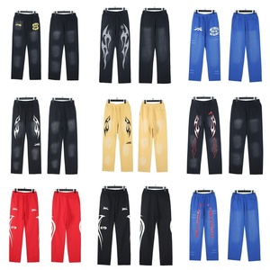 NFC Star Neue Europäisch-Amerikanische Mid-Streetwear 100% Baumwolle XL Gewaschen Distressed Lässig High Street Retro Leicht Ausgestellte Gerade Hose - Product Image 3