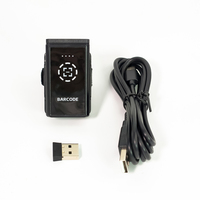 Mini Escáner Inalámbrico 2D de Mano, Lector de Códigos de Barras y Códigos QR con Interfaz USB COM para Almacén