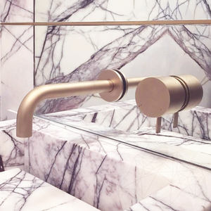 2025 lavello in marmo bianco lilla per 48 pollici bagno Top lavello lavello - Product Image 4