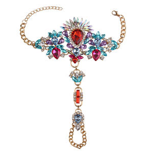 Vintage Boho cristal cheville sandales Sexy <span class=keywords><strong>bijoux</strong></span> orteil anneau pied chaîne pour filles et dames plage mode pied décoration - Product Image 4