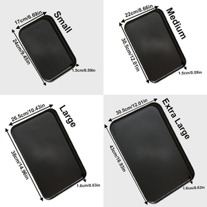Offre Spéciale : Plateaux de Service en Plastique pour Table Basse, Rangement Multifonctionnel pour Salon, Cuisine, Petit-Déjeuner et Ottoman - Product Image 5