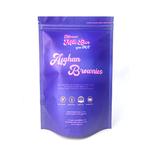 Petits sachets en mylar imprimés sur mesure, sacs de 100g à fermeture éclair, sacs d'emballage alimentaire avec trou de suspension - Product Image 3