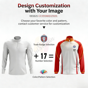 Preisgünstiger Hochwertiger Trainingsanzug Großhandel Langarm Fußball-Jacke Herren Reißverschluss-Jogginganzug - Product Image 3