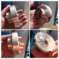 Tuerca ciega redonda de acero inoxidable SS304 de grado sanitario con cadena, 2 pulgadas (50.8 mm), SMS RJT, precio de fábrica Wenzhou Compass