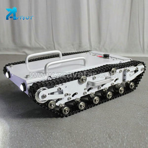 Chasis de tanque de Robot de Metal <span class=keywords><strong>RC</strong></span>, <span class=keywords><strong>mini</strong></span> Vehículo de orugas con pista de plástico, 2 motores para plataforma de Robot, <span class=keywords><strong>RC</strong></span> - Product Image 3