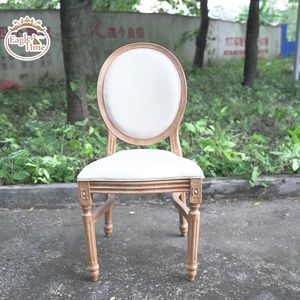 Offre Spéciale Pas Cher Prix Ovale Retour Meubles De Noce Événement Hôtel À Manger Louis Xv Chaise Style Barroco - Product Image 5