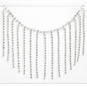 Accesorios de Joyería DIY, Cadena de Diamantes de Imitación, Collar Blanco, Decoración, Suministros para Manualidades - Product Image 1