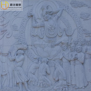 Jiahua Stone Relief <b>Screen</b> Wall Chinese Style <b>Decorative</b> <b>Panel</b> For Indoor Outdoor Use - Product Image 3