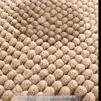 Tapis de sol Chenille tissé à la machine, extra dense, fixe, à poils courts, antidérapant, pour porte, salle de bain, douche
