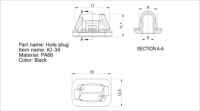 Capuchons de vis décoratifs à fixation sécurisée, anti-vibrations, monobloc, universels pour tableau de bord de voiture, clip en nylon à fixation rapide