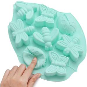 Moule à gâteau 3D en forme d'insecte à 8 cavités, écologique et durable, pour bombes de bain en résine, bougies, savons et aliments, à usage commercial - Product Image 3