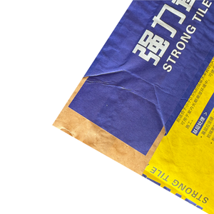 Bolsa de válvula adhesiva de azulejo multipared personalizada Material de construcción saco de cemento papel Kraft para <span class=keywords><strong>mortero</strong></span> de yeso Industrial para productos químicos - Product Image 6