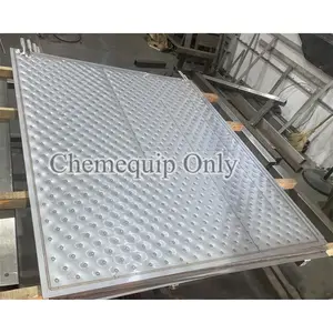 Pillow plate ice water industrial chiller falling film evaporator