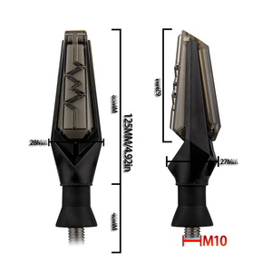 Phổ 12v xe máy chảy nước blinker lần lượt tín hiệu ánh sáng hổ phách nhấp nháy <span class=keywords><strong>LED</strong></span> chỉ số Đèn Xe Máy <span class=keywords><strong>Led</strong></span> cảnh báo ánh sáng - Product Image 5