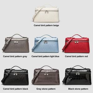 A-331 Bolsos de Diseñador con Textura de Avestruz para <span class=keywords><strong>Mujer</strong></span> Bolso de Hombro 2025 Bolso de Lujo para <span class=keywords><strong>Mujer</strong></span> Nuevo Bolso de Mano Tipo Clutch de PU Estilo Fiambrera - Product Image 6