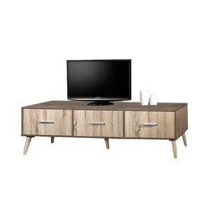 Neuer moderner Fernsehschrank mit Schubladen und Massivholzbeinen TV5054 Möbel für Hotelgebrauch