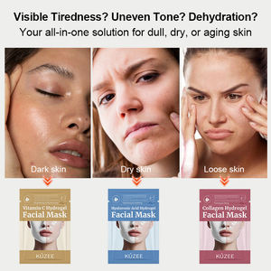 <span class=keywords><strong>Masque</strong></span> facial en hydrogel raffermissant, liftant, hydratant, apaisant, éclaircissant, hydratant, collagène, acide hyaluronique, vitamine C - Product Image 3