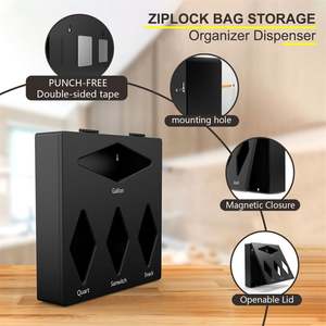 Organizador Ziplock de bolsas de tela ecológica sostenible, almacenamiento de plástico de PVC rectangular para organizar armarios - Product Image 4