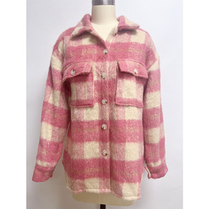 Wholesale Warm Long Sleeve Plaid Winter <strong>Flannel</strong> Shirt <strong>Jacket</strong> Woman <strong>Flannel</strong> Shacket <strong>Jackets</strong> for <strong>Women</strong> - Product Image 4