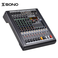 Console de mixage audio professionnelle 8/12/16 canaux avec double sortie de groupe et 99 effets DSP pour spectacles sur scène