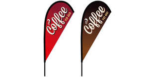 Benutzer definierte Größe Teardrop Flag Polyester fliegende Banner Strand flaggen Feder flagge Outdoor Festival Werbe werbung - Product Image 4