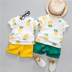 Ensemble de vêtements pour bébés et tout-petits, 2 pièces, t-shirts et shorts, pantalons de sport pour enfants, ensembles de vêtements pour garçons et filles, été 2022 - Product Image 1