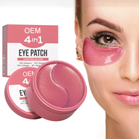 4 en 1 Fade Dark Circles Removal Tighten Lightening Collagen Hyaluronic Acid Moisturizing VE Eye Patch Mask