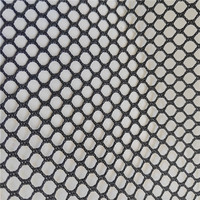 Tissu en maille léger rouge 100% polyester 150-200 g/m² pour sacs à linge