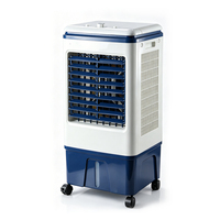 Ventilateur sur pied télécommandé 12 vitesses, réservoir de grande capacité 20L, refroidissement efficace longue durée, débit d'air élevé, refroidisseur d'air solaire