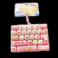 Nouveau porte-clés anti-stress créatif et mignon en ABS à 26 touches, avec clip pour sac à dos, motifs lapin, chat, grenouille