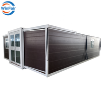 WinFair Mobile Homes Maison préfabriquée portable pliable 30Ft Chine 20Ft 2 chambres Conteneur extensible avec salle de bain