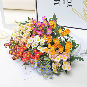 Fleur artificielle en soie Lc 28 têtes, marguerite blanche réaliste, pour décoration de mariage et de maison - Product Image 3