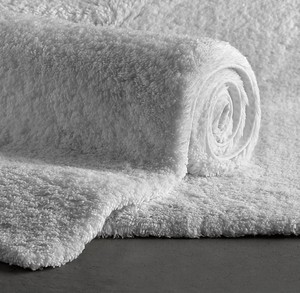 Wholesale hotel 100% cotton luxury anti slip floor bath rug and mats