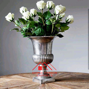 Rought Urns Planter with Column for Garden Floor Centerpieces Decor 2024 New Design <b>Trumpet</b> Floor Centerpieces Vase Best Seller - Product Image 3