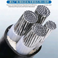 Câble d'alimentation aérien industriel XLPE à âme en aluminium ignifuge YJLV22-4*35/50, excellente conductivité, indice de protection IP54 pour applications fixes