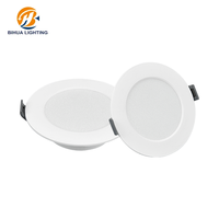 La couverture en plastique 5w 7w 11w 16w 22w de PC de forme ronde de lumens élevés a enfoncé le voyant mené par DOB