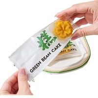 Sacs d'emballage transparents scellés à la machine pour gâteaux glacés aux haricots mungo, sacs individuels pour gâteaux glacés faits à la main, vente en gros