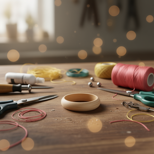 Anello in legno ILAN 87 mm per artigianato e progetti fai da te - Product Image 2