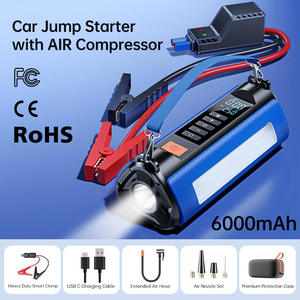 מטען נייד רב תכליתי חדש 12V 8000mAh להתנעת רכב עם משאבת אוויר למילוי צמיגים וסוללת גיבוי - Product Image 5
