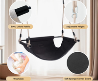 Siège de balançoire en tissu plastique Ropecube avec protection, design réglable pour usage intérieur/extérieur, idéal pour maternelle, parc de trampoline, jardin
