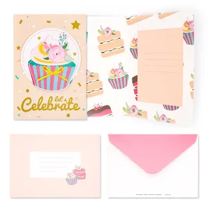 Fashionable Custom Designs Factory Wholesale Happy Birthday Invitation Card For Adult